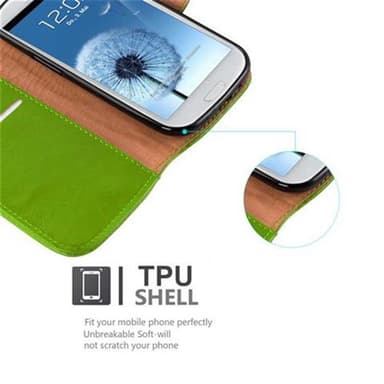 Samsung Galaxy S3 / S3 NEO lommebokdeksel etui (grønn)