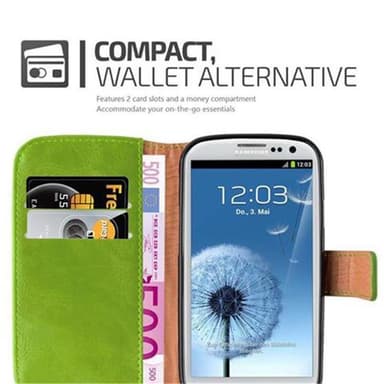 Samsung Galaxy S3 / S3 NEO lommebokdeksel etui (grønn)