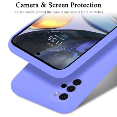 Motorola MOTO G22 silikondeksel case (lilla)
