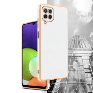 Samsung Galaxy M22 / M32 4G silikondeksel case (hvit)