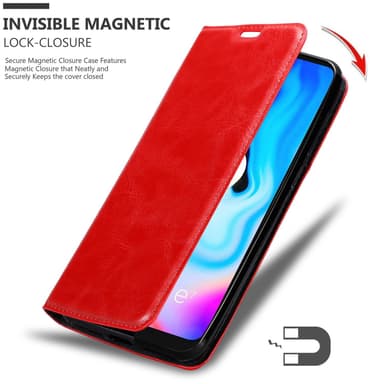 Motorola MOTO E7 PLUS lommebokdeksel case (rød)