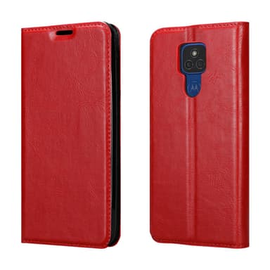 Motorola MOTO E7 PLUS lommebokdeksel case (rød)
