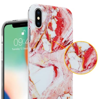iPhone X / XS lommebokdeksel etui (rosa)