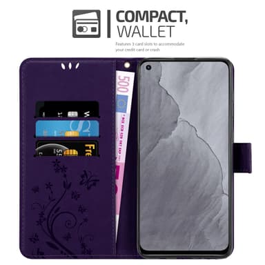 Realme GT Master lommebokdeksel Blomster (lilla)