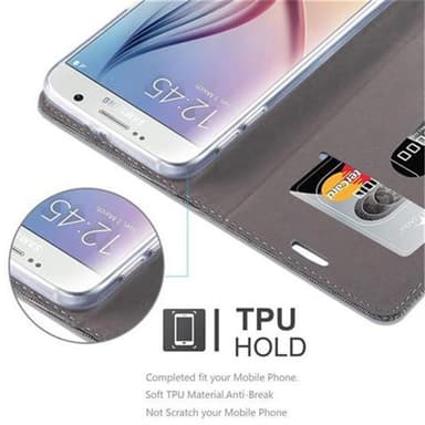 Samsung Galaxy S6 lommebokdeksel etui (grå)