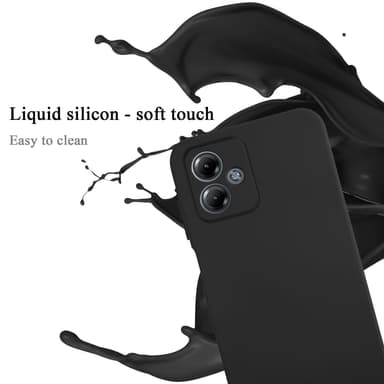 Motorola Moto G14 silikondeksel case (Svart)