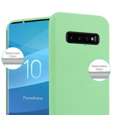 Deksel Samsung Galaxy S10 PLUS Silikon cover (grønn)