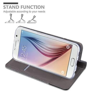 Samsung Galaxy S6 lommebokdeksel etui (grå)