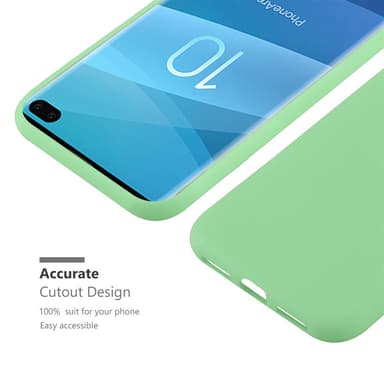 Deksel Samsung Galaxy S10 PLUS Silikon cover (grønn)