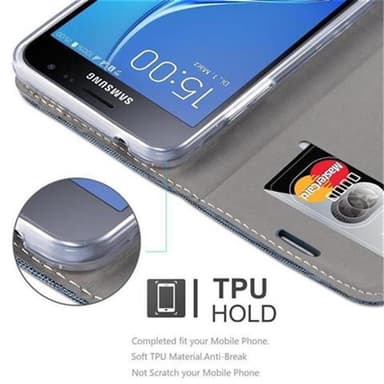 Samsung Galaxy J3 2016 lommebokdeksel etui (blå)