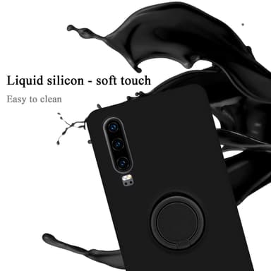 Deksel Huawei P30 Ring Case (svart)