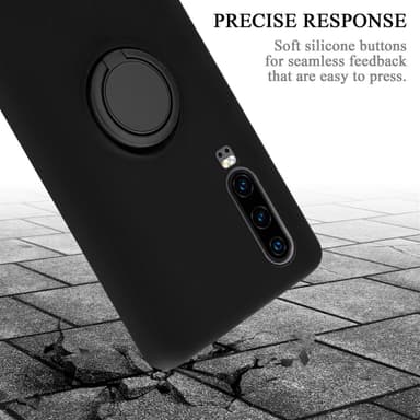 Deksel Huawei P30 Ring Case (svart)