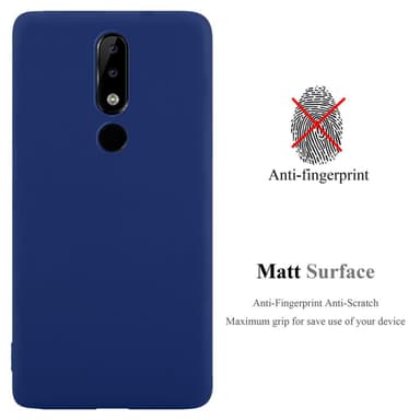 Deksel Nokia 5.1 PLUS / X5 Silikon cover (blå)