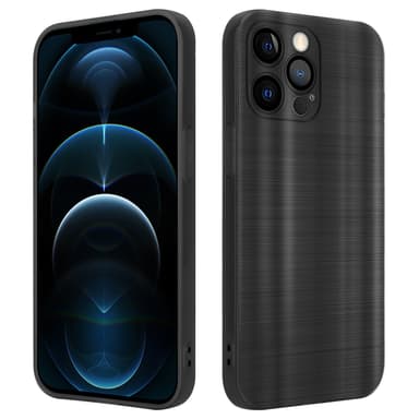 iPhone 12 PRO Silikondeksel Beskyttelse (svart)