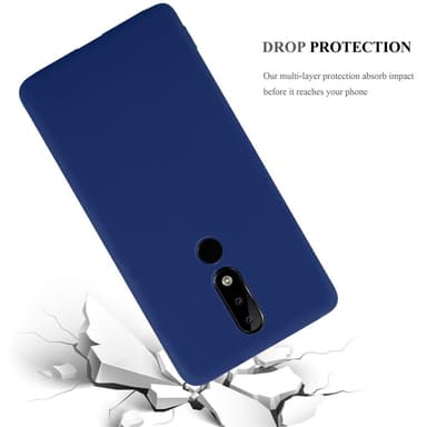 Deksel Nokia 5.1 PLUS / X5 Silikon cover (blå)