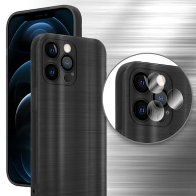 iPhone 12 PRO Silikondeksel Beskyttelse (svart)