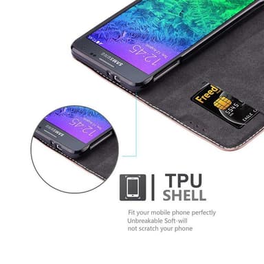 Samsung Galaxy ALPHA Deksel Case Cover (rosa)