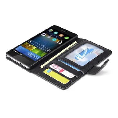 Huawei P8 LITE 2015 lommebokdeksel case (svart)