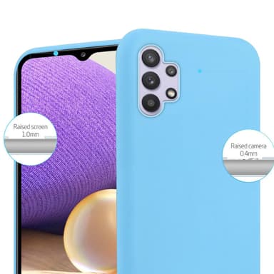 Deksel Samsung Galaxy A32 5G Silikon cover (blå)