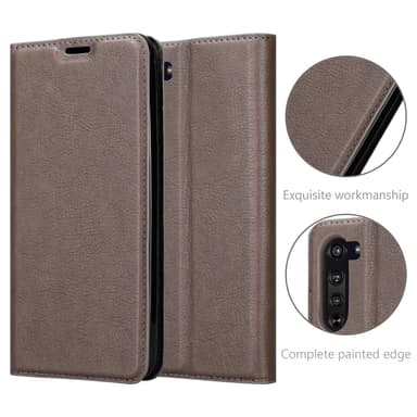 Motorola EDGE lommebokdeksel case (brun)