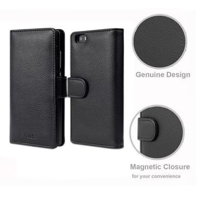 Huawei P8 LITE 2015 lommebokdeksel case (svart)