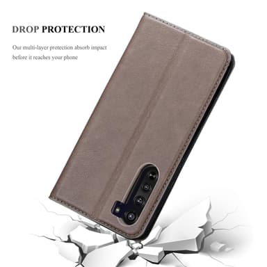 Motorola EDGE lommebokdeksel case (brun)