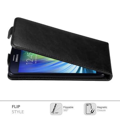 Samsung Galaxy A8 2015 deksel flip cover (svart)