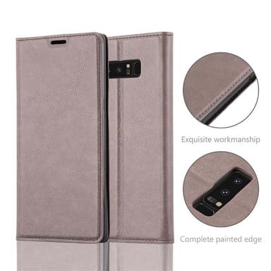 Samsung Galaxy NOTE 8 lommebokdeksel case (brun)