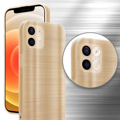 iPhone 12 Silikondeksel Beskyttelse (gold)
