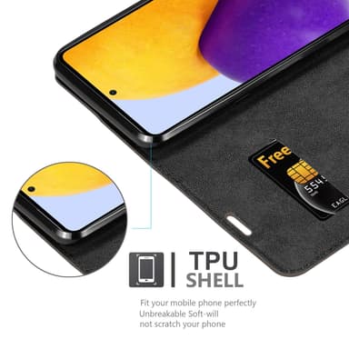 Samsung Galaxy A73 5G lommebokdeksel case (brun)