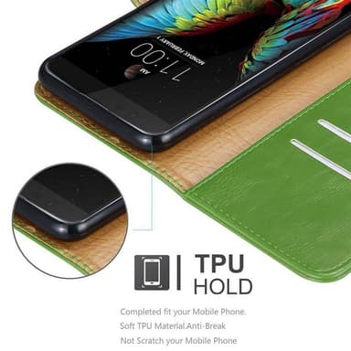 LG K10 2016 lommebokdeksel etui (grønn)