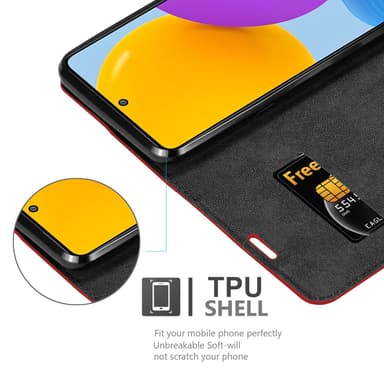 Samsung Galaxy M52 5G lommebokdeksel case (rød)