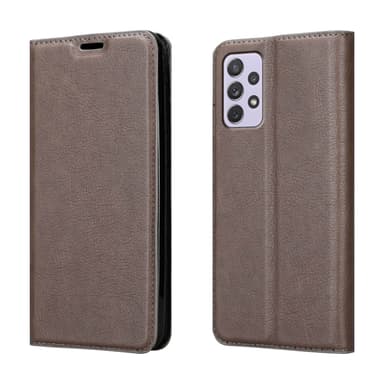 Samsung Galaxy A73 5G lommebokdeksel case (brun)