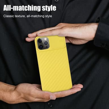 iPhone 13 PRO MAX silikondeksel case (gul)