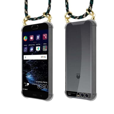 Huawei P10 Deksel med Halskjede (brun)