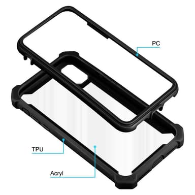 iPhone X / XS Deksel Case Cover (svart)