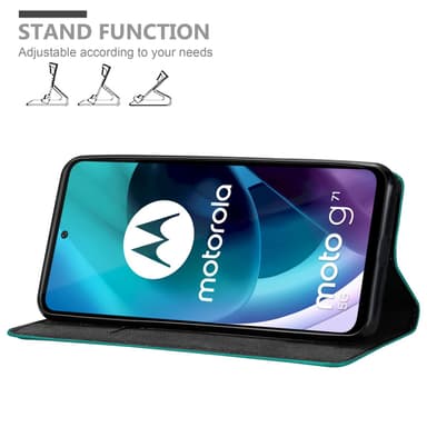 Motorola MOTO G71 5G lommebokdeksel case (turkis)