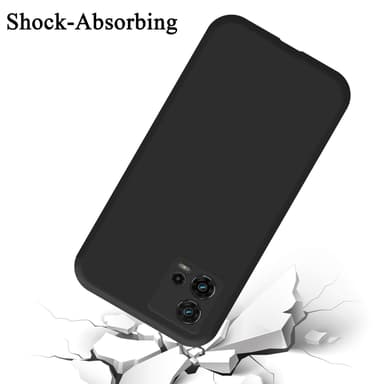 Motorola MOTO G72 silikondeksel case (svart)