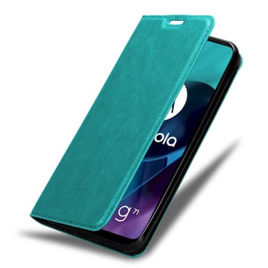 Motorola MOTO G71 5G lommebokdeksel case (turkis)