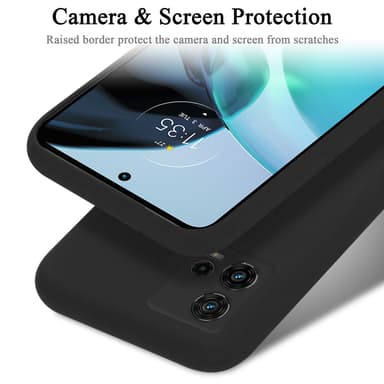 Motorola MOTO G72 silikondeksel case (svart)