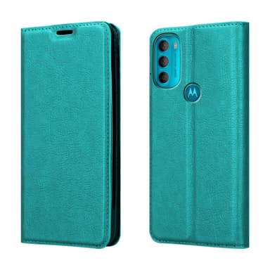 Motorola MOTO G71 5G lommebokdeksel case (turkis)