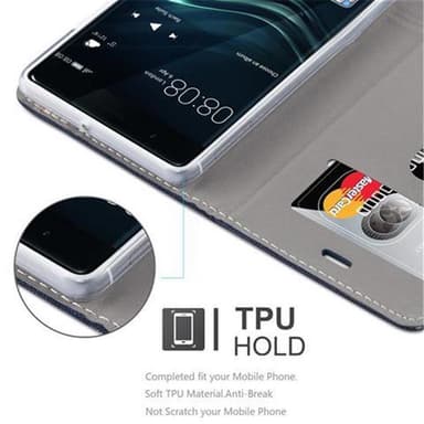 Huawei P9 lommebokdeksel etui (grå)