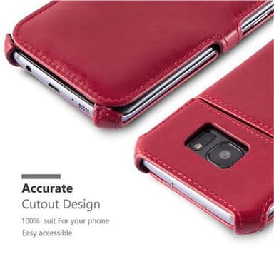 Samsung Galaxy S7 EDGE lommebokdeksel case (rød)