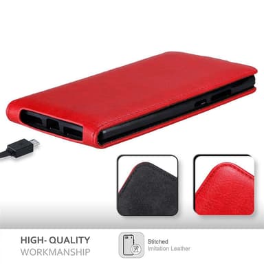 Huawei MATE 8 deksel flip cover (rød)