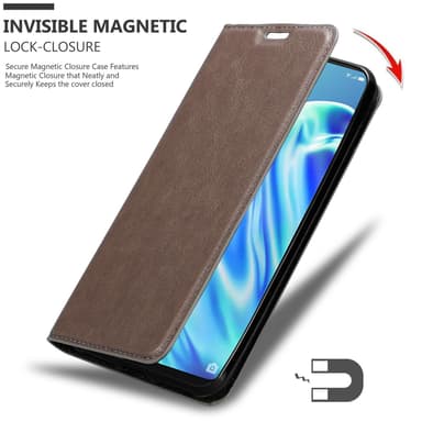 Oppo A91 lommebokdeksel case (brun)