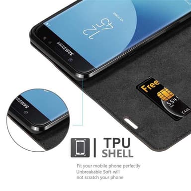 Samsung Galaxy J7 2018 lommebokdeksel case (brun)