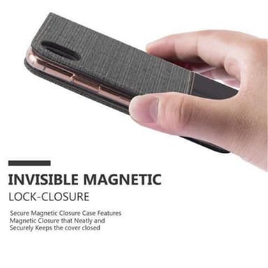iPhone X / XS lommebokdeksel etui (grå)
