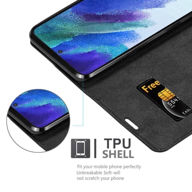 Samsung Galaxy S22 lommebokdeksel case (svart)