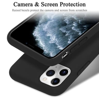iPhone 11 PRO silikondeksel case (svart)
