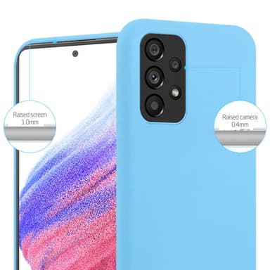Deksel Samsung Galaxy A53 5G Silikon cover (blå)